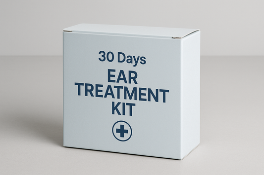 I just need a closed box with only "30 Days ear treatment kit" written on it